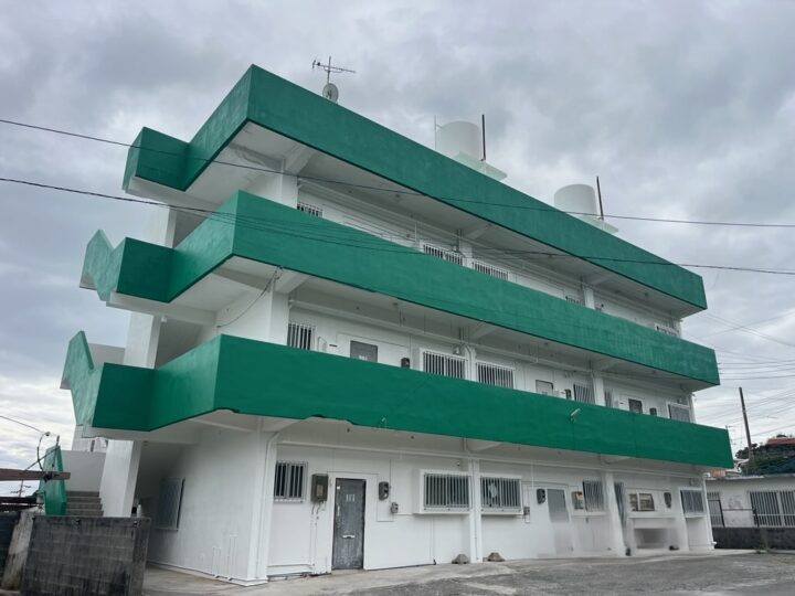 【外壁・防水塗装・アルミ工事】沖縄県北谷町　K様アパート